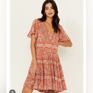 NWT Bila 77 Rust Toluca dress